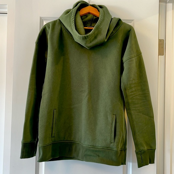 ZYIA green cowl neck hoodie - Picture 1 of 6
